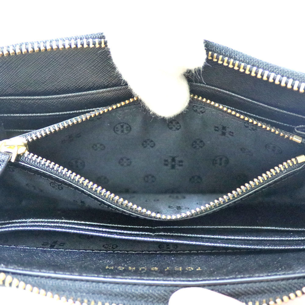 TORY BURCH Purse Black Women's Men's Leather - Picture 5 of 5